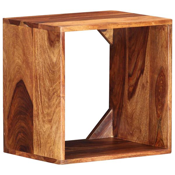 vidaXL Wall Cube Shelf Brown 15.75 x 11.81 x 15.75 in