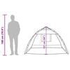 vidaXL Beach Tent 2-Person Gray Quick Release Waterproof