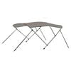 vidaXL 3-bow Bimini Top Grey 72.0x77.2x53.9"