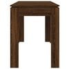 vidaXL Dining Table Brown Oak Engineered Wood 47.2x23.6x29.9 in Durable