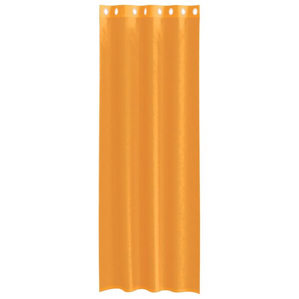 vidaXL Voile Curtains with Grommets 2 pcs Orange 55.1x118.1"