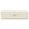 vidaXL Storage Box Fabric 27.6x15.7x7.1" Cream