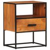 vidaXL Bed Cabinet Honey brown and black