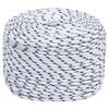 vidaXL Boat Rope White 0.39 " 328.1 ' Polypropylene