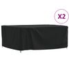 vidaXL Garden Furniture Cover Black 420D Oxford fabric with PU coating