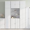 vidaXL Highboard White Engineered Wood 31.5 x 16.7 x 98.0 in Highboard