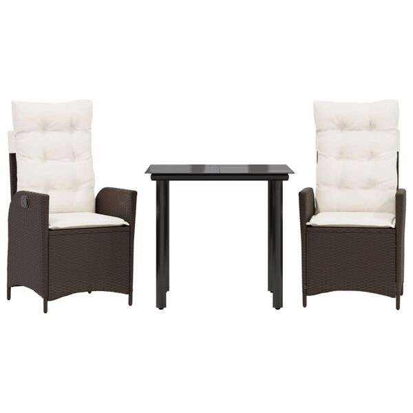 vidaXL Garden Dining Set Brown (chairs)