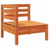 vidaXL Garden Sofa Wax Brown Solid Pine Wood Large Modular Garden Sofa