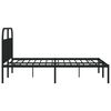 vidaXL Bed Frame Black Powder-Coated Steel Super King Bed Frame
