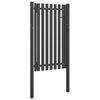 vidaXL Garden Fence Gate Steel 39.4x68.9" Anthracite