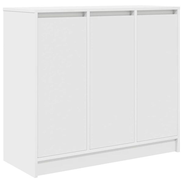 vidaXL Sideboard White Engineered Wood Medium Sideboard Rectangular
