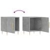 vidaXL Bedside Cabinet Set of 2 Concrete Grey Engineered wood