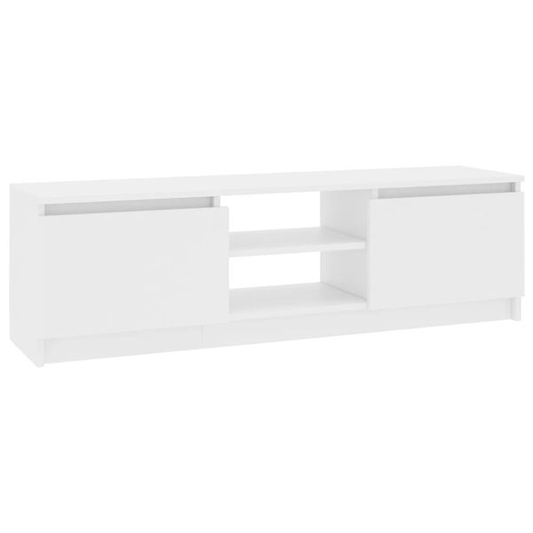vidaXL TV Stand White 47.2"x11.8"x14" Engineered Wood