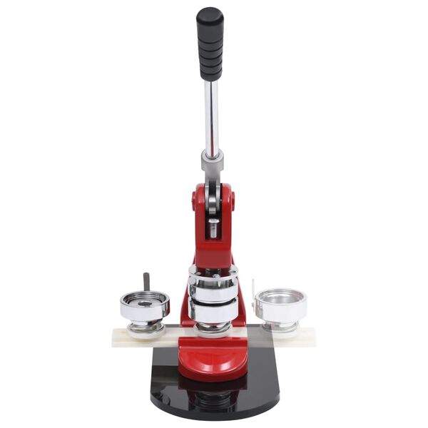 vidaXL Badge Button Maker with 500 pcs Pinback Button Parts 1.5"