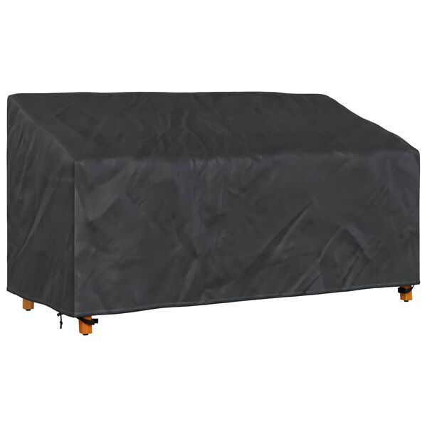 vidaXL Garden Bench Cover Black 185 x 85 x 65 / 94 cm 420D fabric