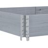 vidaXL Pallet Collar Grey 59.1x19.7" Solid Wood Pine