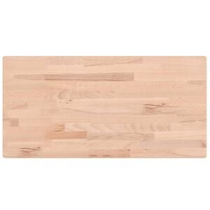 vidaXL Bathroom Countertop 39.4x19.7x0.6" Solid Wood Beech