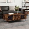 vidaXL Coffee Table Smoked Oak Engineered wood, iron Medium Coffee Table