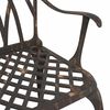 vidaXL Garden Chair 2 pcs Bronze 55 x 56.5 x 91cm Aluminium