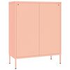 vidaXL Drawer Cabinet Pink Steel Large Drawer Cabinet Rectangular