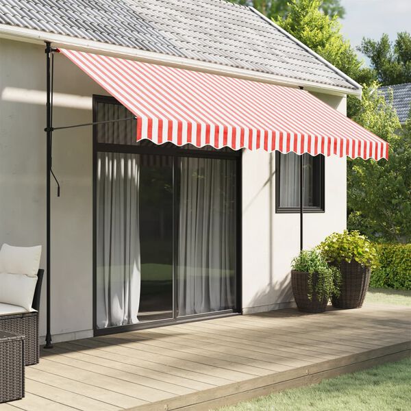 vidaXL Replacement Awning Fabric Red and white