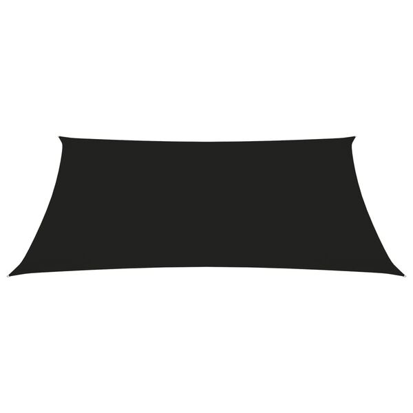 vidaXL Sunshade Sail Oxford Fabric Trapezium 2/4x9.8' Black