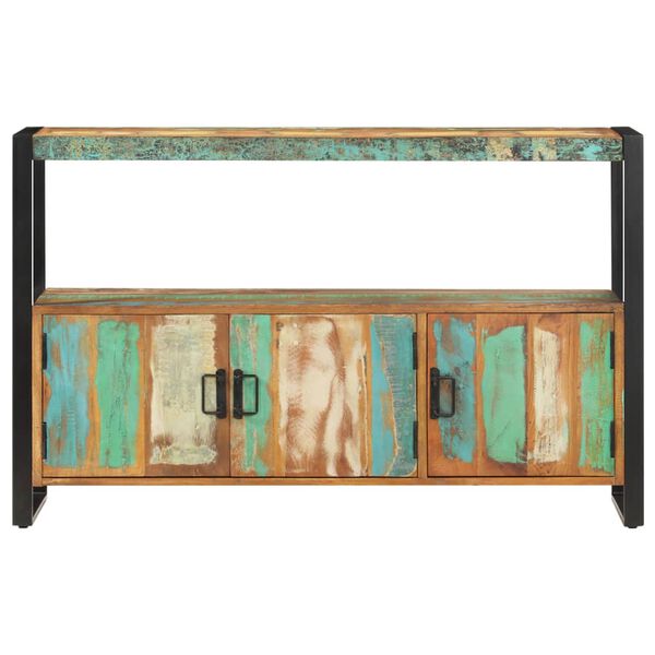 vidaXL Sideboard Multicolored Solid reclaimed wood, powder-coated steel