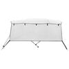 vidaXL 4-bow Bimini Top with Sidewalls 95.7x(90.6-96.1)x53.9"