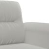 vidaXL Sofa Set Light Grey Microfiber fabric 47.2 in, 55.1 in Durable