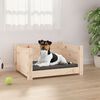 vidaXL Dog Bed Natural wood Solid pine wood Medium Minimalistic