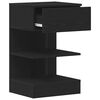 vidaXL Bedside Cabinet 2 pcs Black Oak 15.75 x 13.78 x 25.59 in