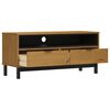 vidaXL TV Cabinet Oak finish Solid pine wood, plastic