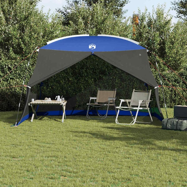 vidaXL Mosquito Tent with Roof Azure Blue 149.61 x 149.61 x 88.58 in
