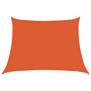 vidaXL Sunshade Sail 1.75 oz/ft² Trapezium Orange 4/5x9.8' HDPE