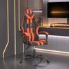 vidaXL Gaming Chair Black and Orange Faux Leather