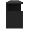 vidaXL Wall Cabinet Black Engineered wood Medium Wall Cabinet
