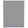 vidaXL Roof Panels 36 pcs Galvanized Steel Gray 23.6"x17.7"