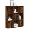 vidaXL Bookcase Smoked Oak Engineered Wood Medium Reversible Bookcase