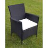 vidaXL Garden Furniture Set Black