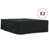 vidaXL Garden Furniture Cover Black 420D Oxford fabric with PU coating