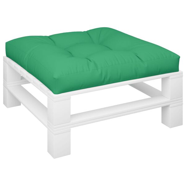vidaXL Pallet Cushion Green Polyester 31.5x31.5x4.7 inches
