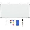 vidaXL Magnetic Whiteboard White 43.3x23.6" Steel