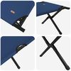 vidaXL Folding Camping Bed Folding 2 pcs Blue 75.98 x 27.17 x 17.72 in