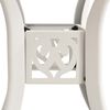 vidaXL Bistro Set White Cast aluminum Medium Bistro Set Round