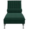 vidaXL Massage Chaise Lounge Dark Green
