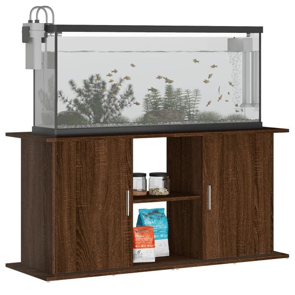 vidaXL Aquarium Stand Brown Oak Engineered wood