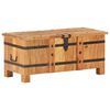 vidaXL Chest Natural wood Solid acacia wood and iron Medium