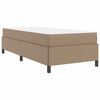 vidaXL Bed Frame with Mattress Cappuccino 35.43 x 78.74 in Fabric