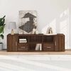 vidaXL Corner Cabinet Brown Oak Engineered Wood Medium Corner Cabinet