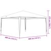 vidaXL Party Tent Anthracite Polyethylene 13.1 x 13.1 ft Durable